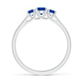 thumbnail image 2 of Angara Natural 0.33 Ct. Blue Sapphire with Blue Sapphire Classic Ring in 14K White Gold for Women (Ring Size: 3.5), 2 of 9