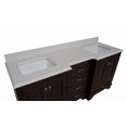 thumbnail image 5 of Nantucket 72" Double Bathroom Vanity with Chocolate Cabinet and Quartz Top, 5 of 6