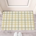 thumbnail image 2 of Rustic Elegance with Our 30x17 Buffalo Plaid Outdoor Rug - No-Skid, Absorbent Front Door Mat. Ideal for Layering & Upgrading Farmhouse Spring/Summer Decor, 2 of 6
