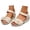 Beige, variant on Wedges Sandals Women Comfy Lightweight Open Toe Low Wedge Heels Womens House Shoes Memory Foam Braided Espadrilles for Women Ankle Strap Beach Sandals Summer Shoes