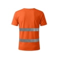 thumbnail image 6 of UVEASISHA Safety Shirts for Men Reflective Strips Quick Dry T-Shirts High Visibility Construction Work Shirt Short Sleeve Lightweight Mesh T Shirts Orange 4XL, 6 of 10