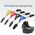 thumbnail image 2 of 1 Pair Diving Fins 4 Specifications Non-slip Corrosion Resistant Stainless Steel Spring Heel Strap For Water Activity, 2 of 9