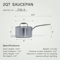 thumbnail image 5 of Made In Cookware - 2 Quart Stainless Steel Saucepan with Lid - 5 Ply Stainless Clad Sauce Pan - Professional Cookware - Crafted in Italy - Induction Compatible, 5 of 7