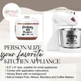 thumbnail image 2 of InstaPot Decor Feeding My Tribe Instant Pot Mom Decal Sticker Kitchen Glossy Black, 2 of 7