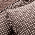 thumbnail image 5 of My Texas House Gingham Ruffle 3-Piece Brown Adult Quilt Set, Full/Queen, 5 of 5