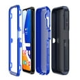 thumbnail image 5 of Aggxpf Galaxy A14 5g Case with Tempered Screen Protector (2 Pack), Heavy Duty Protective Phone Case, Shockproof Phone Cover for Galaxy A14 5G, Dark Blue, 5 of 5