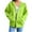 Green, variant on YUGYXL Womens Zip Up Hoodies Comfy Oversized Sweatshirts Cropped Fashion Long Sleeve Casual Lightweight Y2K Hooded Jackets Green XXL