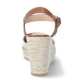 thumbnail image 3 of Time and Tru Women's Square Toe Espadrille Wedge Sandals, 3 of 5