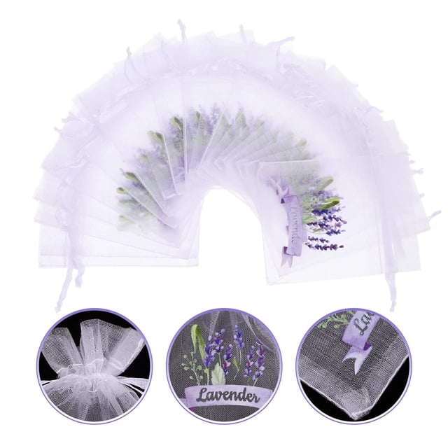 unbranded 20Ud Bolsitas Para Lavanda Con De Cordón Uso Múltiple Color Púrpura