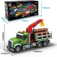 thumbnail image 6 of KY 3 4 5 6 7 Years Old Boys, 15" Large Tow Truck Toy,Friction Powered Transport Truck Crane Toy with Lights and Sounds,with Roadster,Toddlers Gifts, 6 of 6