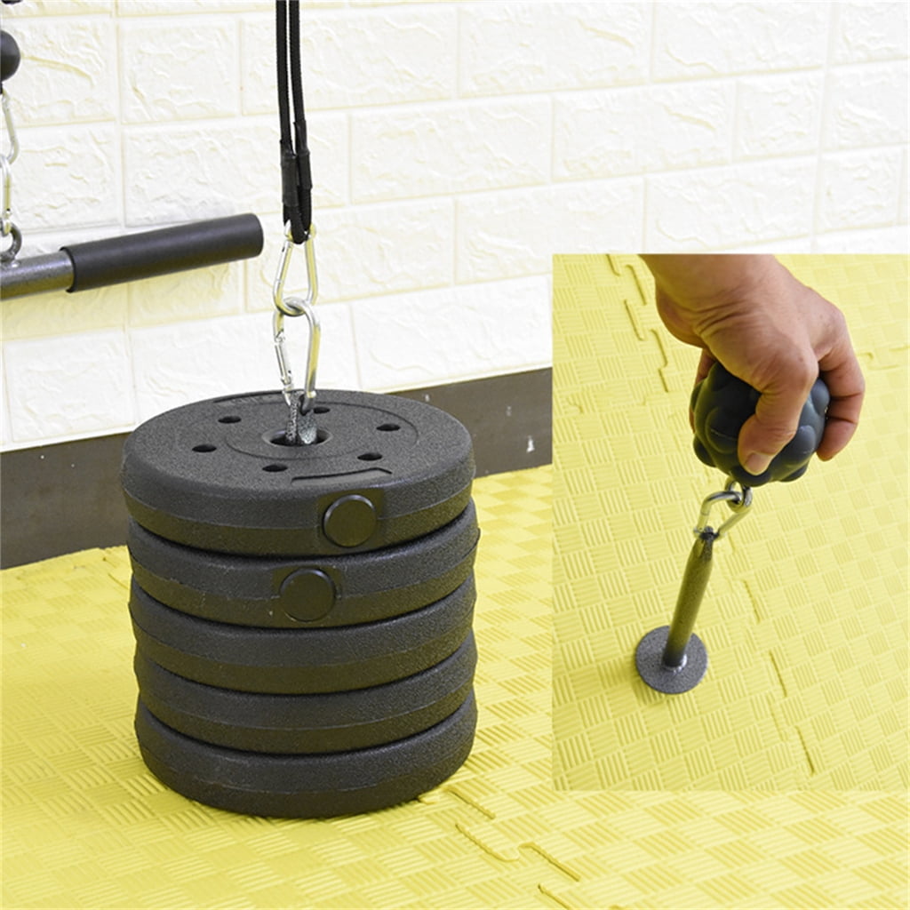 KCAHPAN Barbell Plate Weight Tray, Gym Fitness Barbell Weight Plate Steel Fixed Bracket