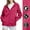 Hot Pink, variant on Enjoytime Women's Waterproof Rain Jacket Solid Color Full Zip Lightweight Windproof Hoodies Fall Windbreaker Raincoat with Pockets