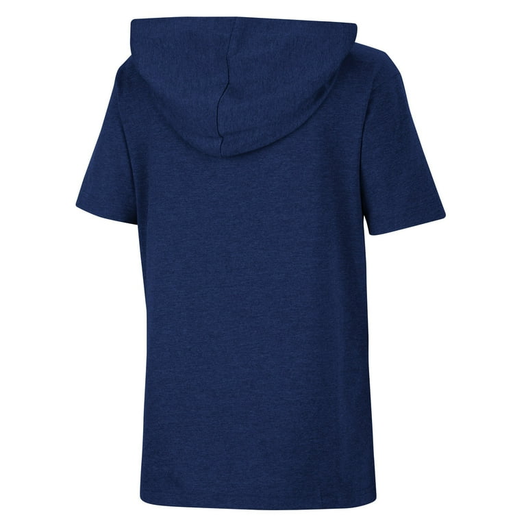 Youth Colosseum Heather Navy Auburn Tigers Varsity Hooded T Shirt