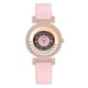 thumbnail image 4 of Pulseras para mujer, regalos para mujer LINJIE Reloj de cuarzo de moda para mujer Reloj con correa de cuero Reloj analógico Conjunto Reloj de aleación, 4 of 5
