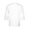 thumbnail image 2 of Alvivi Unisex Men Women Chef Coat Solid Classical Chef Jacket Cook Outfit Hotel Restaurant Uniform White Long Sleeve XXL, 2 of 7