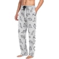 thumbnail image 5 of HPINK-T Men's Pajama Pants Super Soft Raccoons Sleep Lounge Pants Pjs Bottoms with Pockets, 5 of 7