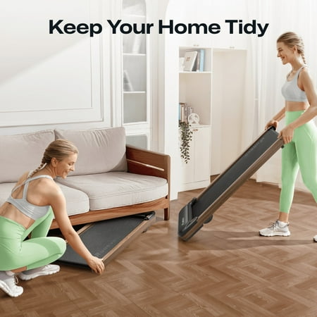 Urevo - Spacewalk E4W Treadmill and Walking Pad - Brown