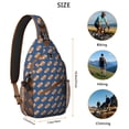 thumbnail image 4 of Cosmos Themed Shoulder Backpack - Lightweight Sling Bag for Outdoor Enthusiasts - Spacious & Travel-Ready, 4 of 6