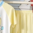 thumbnail image 5 of NIEWTR Toddler Girls Boys 2Pcs Summer Outfit Short Sleeve Tee & Pull-on Shorts Soft Breathable Pajamas Set for 2T 3T 4T Daily Loungewear(A-Yellow,2-3 Years), 5 of 6