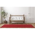 thumbnail image 4 of Garland Rug Brentwood Jasmine Chili Red Indoor Runner Rug, 3' x 8', 4 of 6