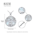 thumbnail image 4 of Midir&Etain Tree of Life Mother Necklace White Gold Plated White Opal Pendant Necklace Jewelry Mother Birthday Gifts for Women Wife Mom, 4 of 7