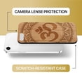 thumbnail image 6 of Case Yard Wooden Case Outside Soft TPU Silicone, Slim Fit Shockproof Wood Protective Phone Cover for Girls Boys Men and Women, Supports Wireless Charging Ohm Mandala Design case for iPhone-SE, 6 of 7