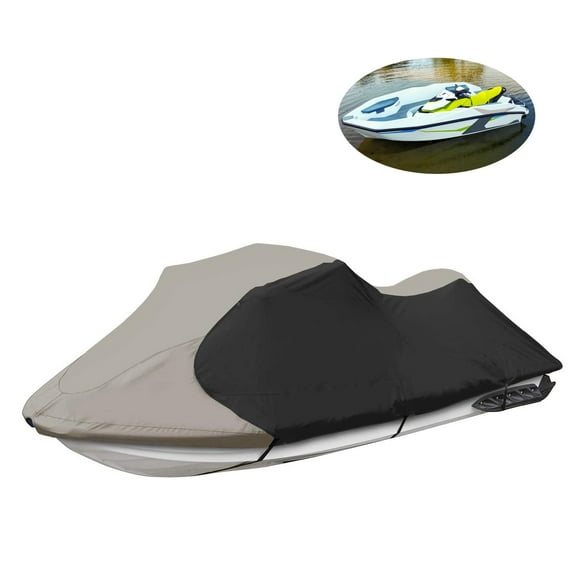 Genrics Trailerable Watercraft Jet Ski Cover Waterproof Heavy Duty PWC Boat Cover Replacement for Watercraft Jet Ski Cover 103-115 1 or 2 Seater