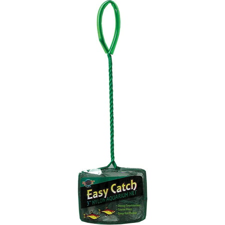 Blue Ribbon Pet Products-Easy Catch Coarse Mesh Fish Net- Green 3 (Best Pet Fish For Kids)