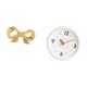 thumbnail image 5 of Tirador de latón con forma de lazo para muebles, reloj de pared, redondo, silencioso, sin , de latón resistente, ideal para salón, dormitorio u, 5 of 8