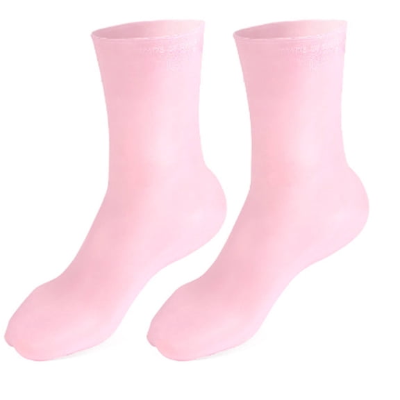FURMORA Socks for Women,High Elastic Grip Socks for Maximum Comfort,Moisturizing Crew Socks for All-Day Wear,Pink,L