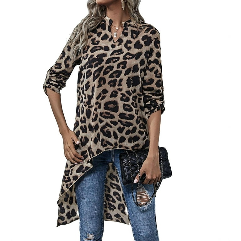 Animal print high low top best sale