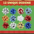 JOYIN 54 PCS Christmas Gift Bows & Gift Ribbons, 46 MultiColored
