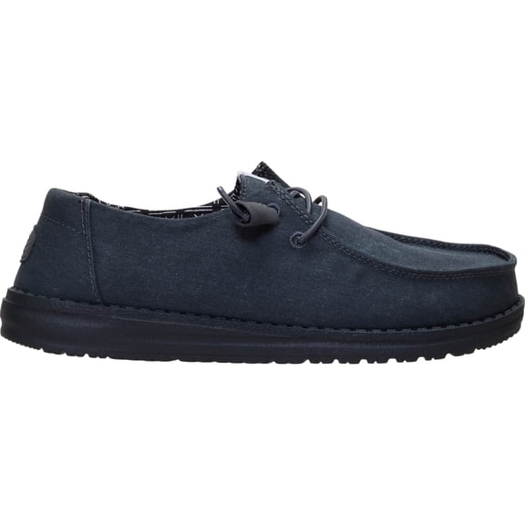 HEYDUDE Women Wendy Stretch Canvas Wide , Black, 7
