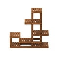 thumbnail image 5 of Furinno 10 x 35.5 x 36 5-Tier Brown Hardwood Floral Plant Stand, 5 of 5