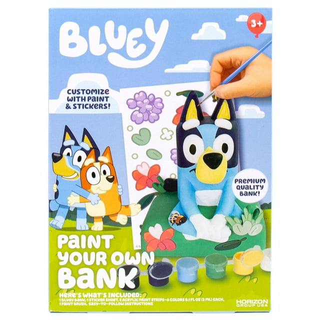 Pinta tu propio Bank Horizon Group USA Bluey con pinturas