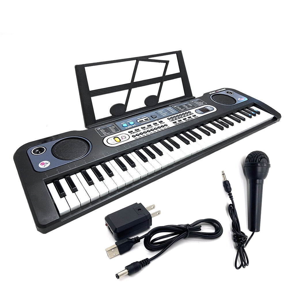 Electric Keyboard 61Key Digital Musical Piano Keyboard with Headphone
