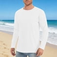 thumbnail image 2 of Asxite Men Summer Tops Long Sleeve Breathable Solid Sun Protection UPF Casual Outdoor Shirts, 2 of 7