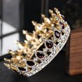 thumbnail image 2 of Corona de tiara de boda de lujo Tiaras nupciales de cristal Coronas Diademas, 2 of 4