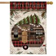 thumbnail image 2 of Briarwood Lane Merry Christmas Camper Primitive House Flag, 2 of 4