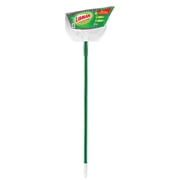 Libman Extra Large Precision Angle Broom with Green Steel Handle and Clean Fibers Dustpan