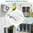 thumbnail image 5 of YYAo Sunshade Shelter,Patio Awning, 48 x 40 Inch Outdoor Front Door Window Awning Door Canopy Exterior-Gray, 5 of 6