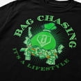 thumbnail image 2 of Money Graphic T-Shirt, Bag Chasing Lifestyle Unisex Classic Fit Tee, 2 of 9