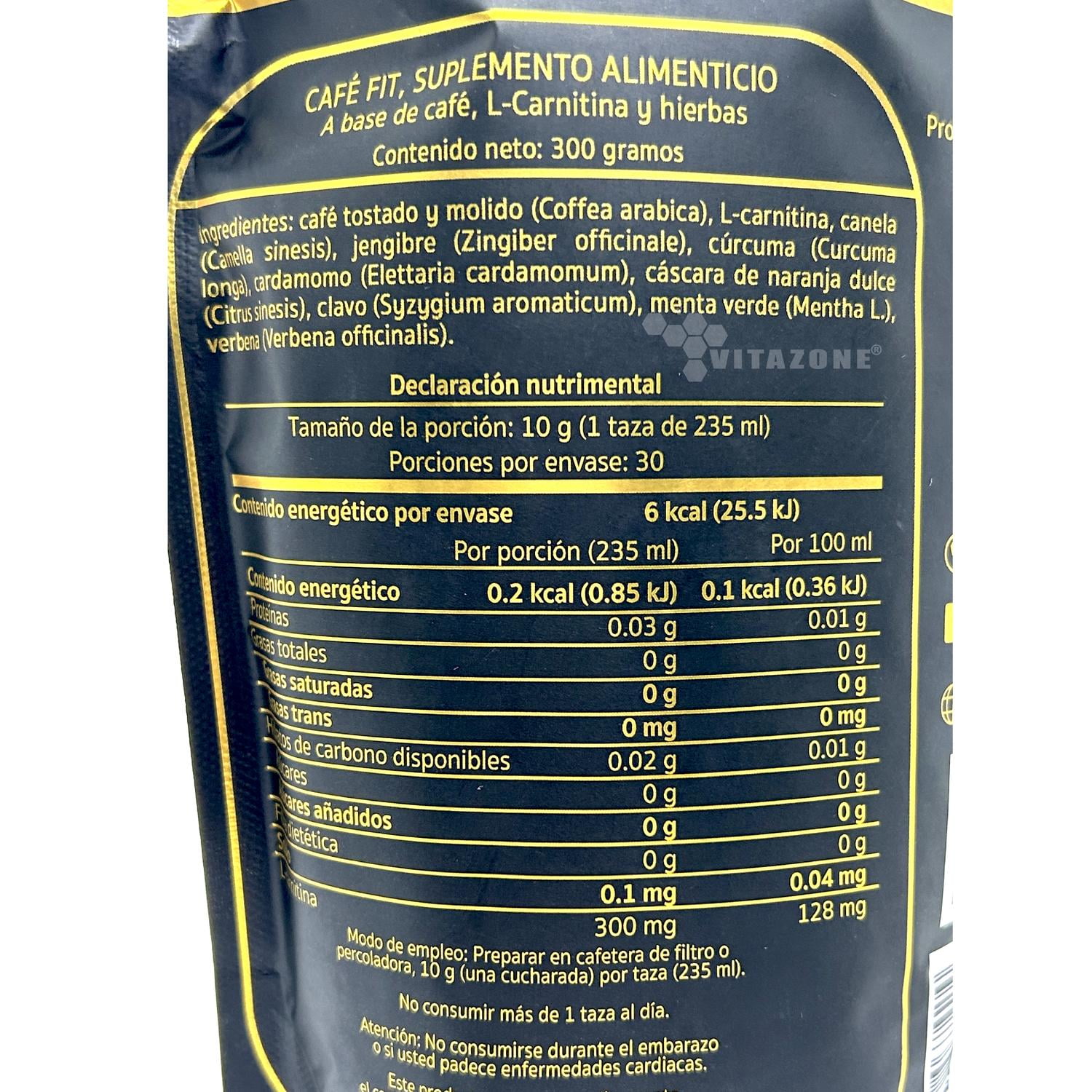 Café Fit con Carnitina y Hierbas 300 gr Cafetalera Alianza Cafetalera Alianza ALIANZACAFEFITCARNITINA
