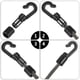 thumbnail image 5 of 20 Pack Black Bungee Cord Hooks for 3/16 Inch to 1/4 Inch, Shock Cord End Hooks, 5 of 5