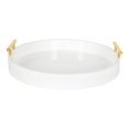 thumbnail image 2 of Bandeja decorativa Kate y Laurel Lipton, moderna, redonda, 39,37 cm, 2 of 6