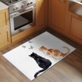 thumbnail image 2 of Funny Cat Entryway Rug 2'x3'&nbsp; Non Slip Front Door Mats, Simple Orange Black Cats Grey Butterfly Entrance Rugs Indoor Outdoor Carpet, Washable Floor Mats Small Area Rug for Bedroom Kitchen, 2 of 8