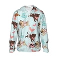 thumbnail image 2 of Lsque Cute Pug Dogs UPF 50+ Lightweight Sun Protection Men's Women's Long Sleeve Shirt, Hoodie Performance -Small, 2 of 9