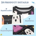 thumbnail image 2 of FORMRS Boys Rash Guard Short Sleeves Swim Shirt Quick Dry UPF 50+ Sun Protection, Sizes 3-12T, Colorful Halloween Ghost, 2 of 6