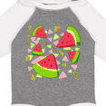 thumbnail image 4 of Inktastic Watermelon Wedge Party Boys or Girls Long Sleeve Baby Bodysuit, 4 of 5