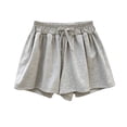 thumbnail image 5 of Girl’s Bermuda Shorts Elastic Waist Drawstring Casual Bottoms Summer Loose Knee Length Sports Shorts 2-9 Years, 5 of 6